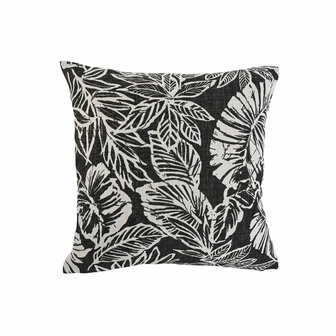 Kussen Home ESPRIT Wit Zwart Bedrukt 45 x 15 x 45 cm 1