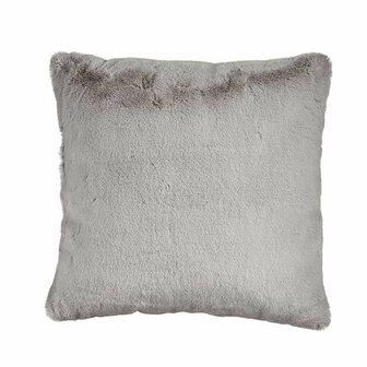 Kussen Met huid Grijs Synthetisch Leer (40 x 2 x 40 cm) 1