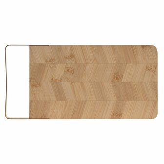 Snijplank Home ESPRIT Gouden Natuurlijk Metaal Bamboe 35,5 x 17,5 x 1,5 cm 4