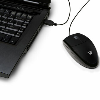 Muis V7 MV3000010-BLK-5E Zwart 2