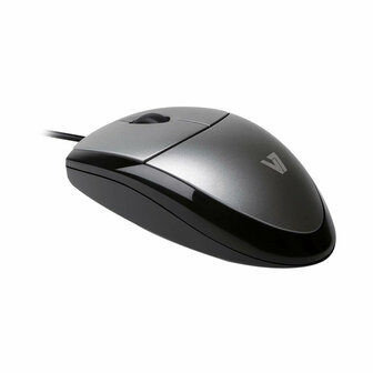 Muis V7 MV3000010-5EC Zwart/Zilverkleurig 1