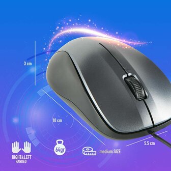 Optische Muis NGS NGS-MOUSE-1091 1200 DPI Grijs 7