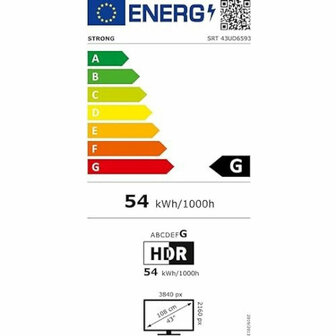 Smart TV STRONG 43UD6593 4K Ultra HD 43&quot; LED HDR HDR10 5