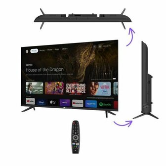 Smart TV Continental Edison Celed43sgqld24b6 4K Ultra HD 43&quot; QLED 6