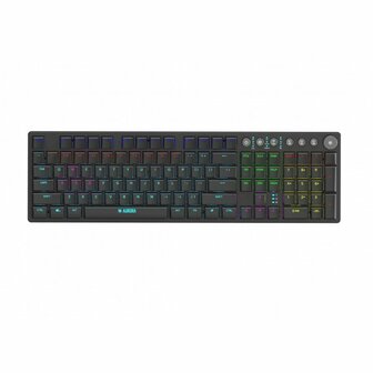Toetsenbord Ibox AURORA K-6 Zwart Engels QWERTY 6