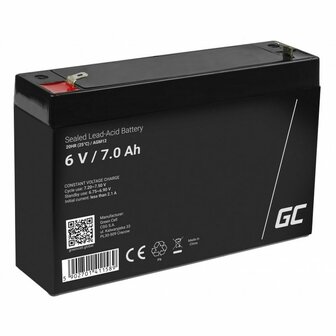 Batterij voor UPS SAI Green Cell AGM12 7000 mAh 6 V 1