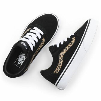 Vans Ward Suede Zwart Luipaard - Maat: 27 4