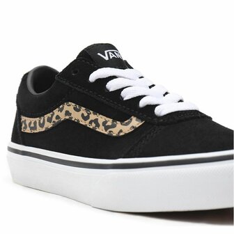 Vans Ward Suede Zwart Luipaard - Maat: 27 6
