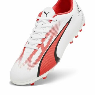 Voetbalschoenen Puma Ultra Play MG Wit Rood - Maat: 37.5 3