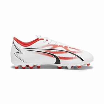 Voetbalschoenen Puma Ultra Play MG Wit Rood - Maat: 37.5 5