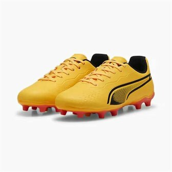 Voetbalschoenen Puma King Matc FG/AG Geel Oranje - Maat: 38 5
