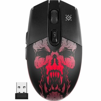 Wireless muis Defender Beta GM-707L Zwart Multicolour 1600 dpi 1