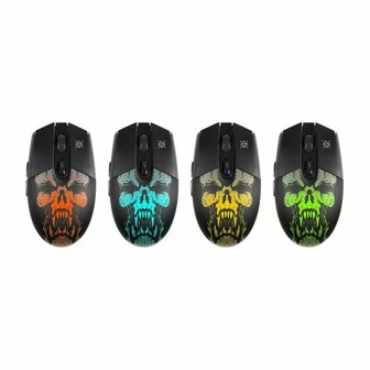 Wireless muis Defender Beta GM-707L Zwart Multicolour 1600 dpi 2
