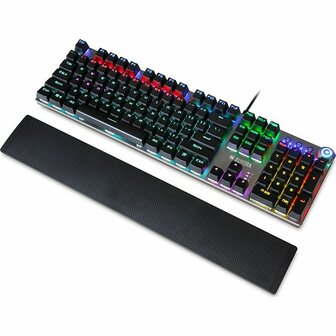 Toetsenbord Ibox AURORA K-3 Zwart/Zilverkleurig Zilverkleurig QWERTY 5