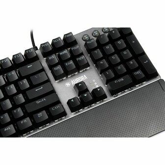 Toetsenbord Ibox AURORA K-3 Zwart/Zilverkleurig Zilverkleurig QWERTY 6