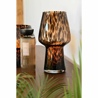 Vaas Home ESPRIT Bruin Zwart Kristal Modern 16,5 x 16,5 x 29 cm 2