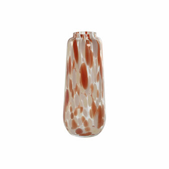 Vaas Home ESPRIT Cr&egrave;me Terra cotta Kristal Modern 12,5 x 12,5 x 30 cm 1