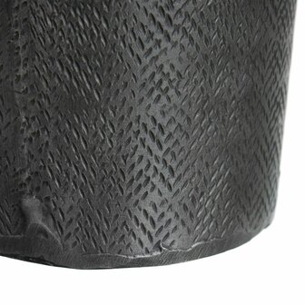 Vaas Grijs Metaal 15 x 15 x 31 cm 5