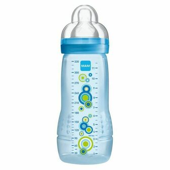 Babyfles MAM Easy Active Blauw 330 ml 1