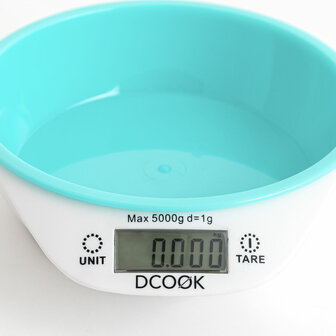Keukenweegschaal Dcook Gallery Wit Groen 5 kg 1 L (24 Stuks) 2