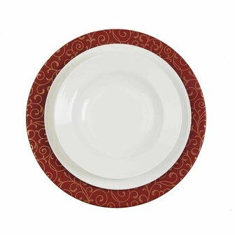 Onderbord Versa Serpentine Rood Metaal 33 x 1,5 x 33 cm 2