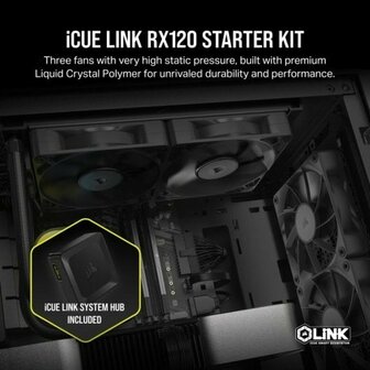CPU-ventilator Corsair CO-9051010-WW &Oslash; 12 cm (3 Stuks) 2