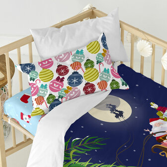 Dekbedovertrek set HappyFriday XMAS Multicolour Wieg voor baby&amp;apos;s 2 Onderdelen 4