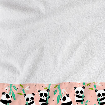 Handdoekenset HappyFriday Moshi Moshi Panda Garden Roze 2 Onderdelen 4