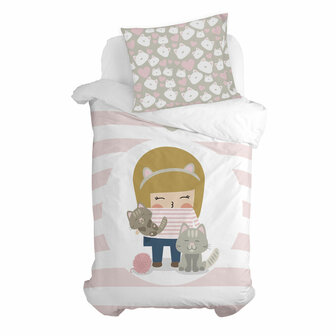 Kussensloop HappyFriday Happynois Kitty Multicolour 60 x 70 cm 3