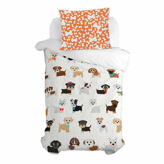 Kussensloop HappyFriday Mr Fox Dogs Multicolour 60 x 70 cm 3