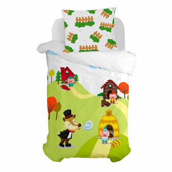 Kussensloop HappyFriday Mr Fox Piggys Multicolour 60 x 70 cm 2