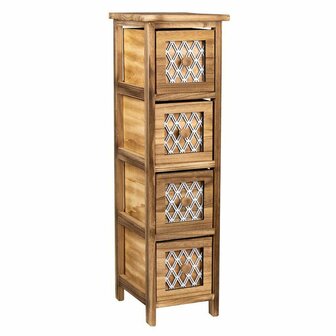 Ladekast Alexandra House Living Bruin Hout Paulownia hout 26 x 61 x 22 cm 1