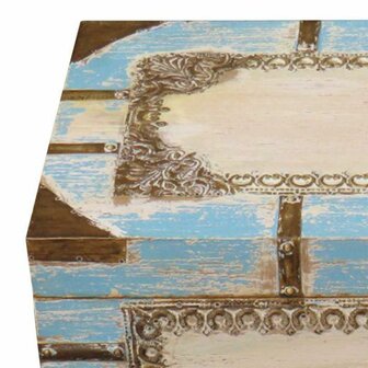 Koffer Alexandra House Living Blauw Mangohout 28 x 27 x 50 cm Traditionele stijl 3