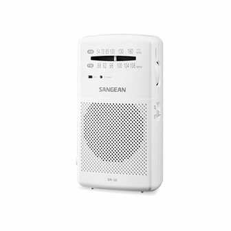 Radio Sangean SR35W BLANCO Wit 1