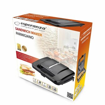 Tosti-ijzer Esperanza EKT010 Zwart 1000 W 4