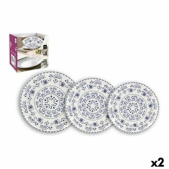 Serviesset Inde Blur Keramiek (2 Stuks) (12 pcs) 1