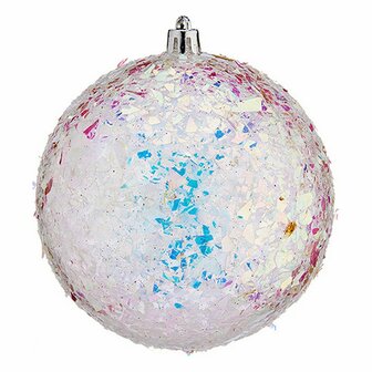 Kerstballen &Oslash; 10 cm 6 Stuks Zilverkleurig 1