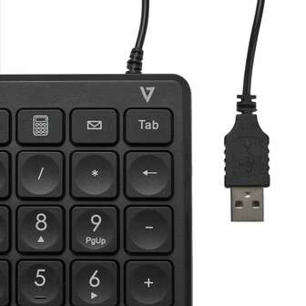 Numeriek toetsenbord V7 KP350 Zwart 2