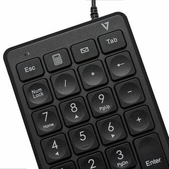 Numeriek toetsenbord V7 KP350 Zwart 4