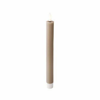 LED kaars Lumineo Lichtgrijs &Oslash; 2,2 x 24,5 cm (2 Stuks) 1