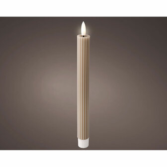 LED kaars Lumineo Lichtgrijs &Oslash; 2,2 x 24,5 cm (2 Stuks) 2