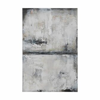 Schilderij Grijs Abstract 80 x 3 x 120 cm 1