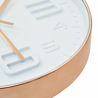 Wandklok koper-look 30 cm 5