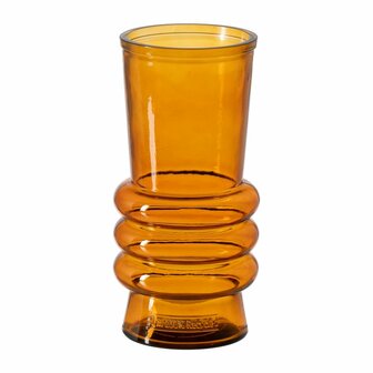 Vaas Oranje Gerecycled glas 13 x 13 x 25 cm 1