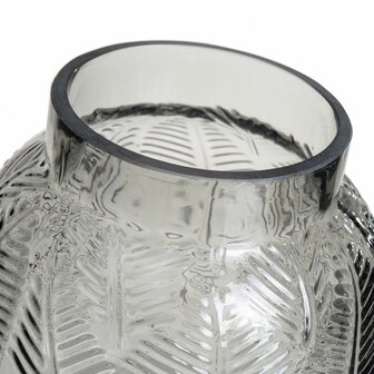 Vaas Grijs Glas 15 x 15 x 15 cm 2