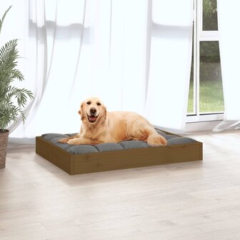 Hondenmand 71,5x54x9 cm massief grenenhout honingbruin 5