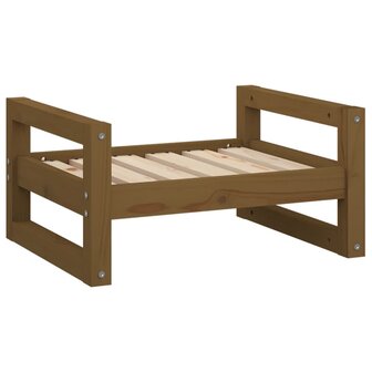 Hondenmand 55,5x45,5x28 cm massief grenenhout honingbruin 2