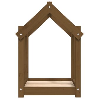 Hondenmand 61x50x70 cm massief grenenhout honingbruin 6