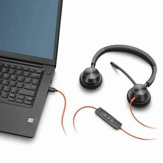 Hoofdtelefoon met Hoofdband Poly BW3320 USB-A Zwart 3