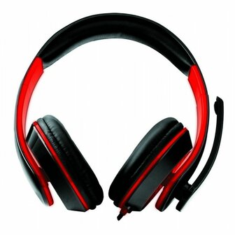 Hoofdtelefoon met microfoon Esperanza EGH300R Zwart Rood 3